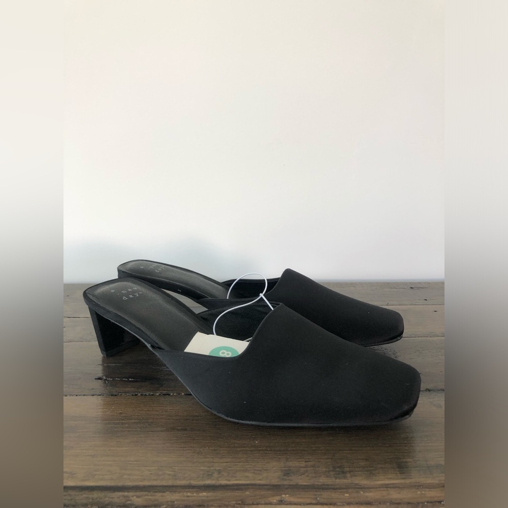 New WomenJessica Square Toe Mule Heels with Memory Foam Insole size 8.5